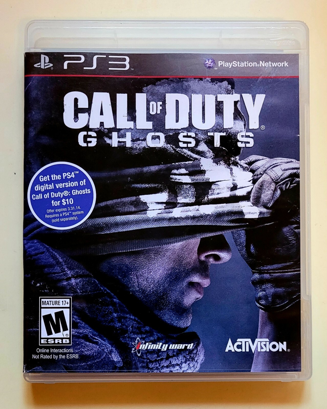 PS3 Call of Duty Ghosts Rated M Mature 17+ Special Ops Free Shipping