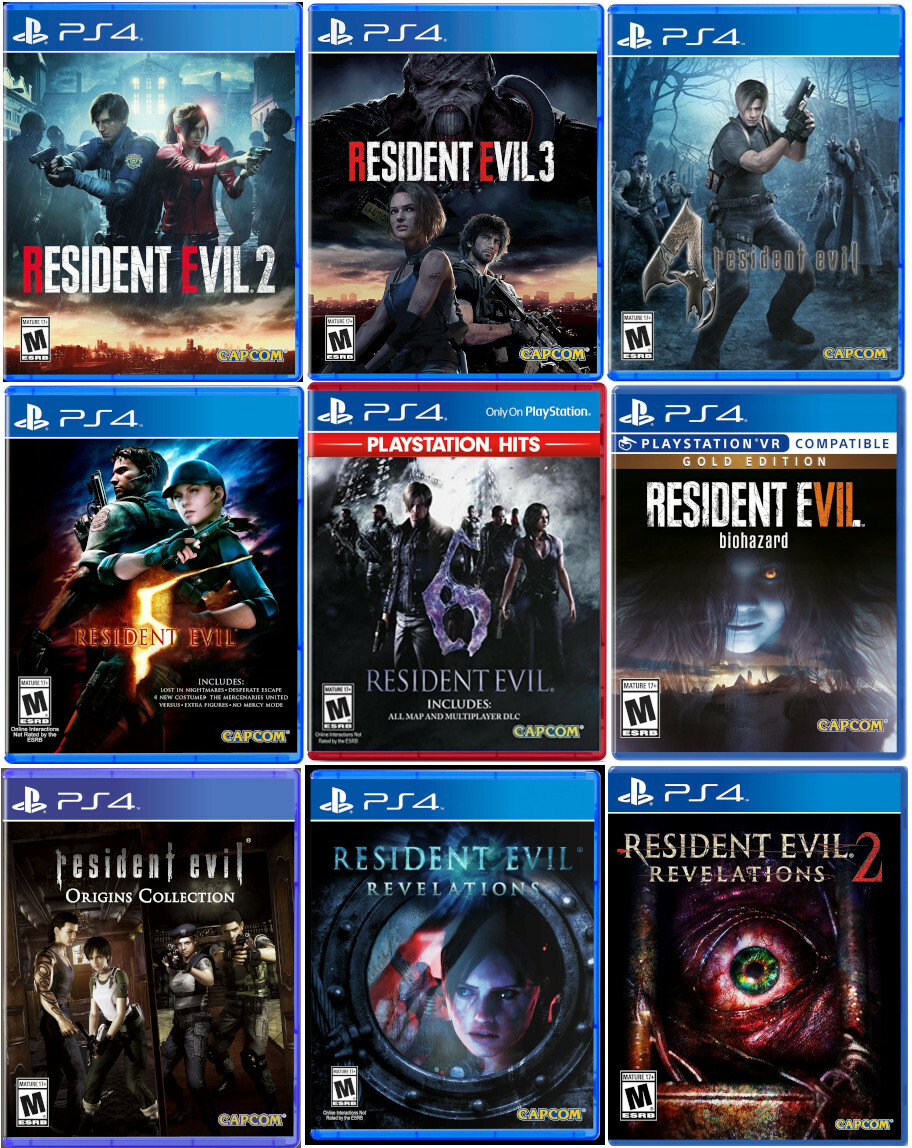 PS4 Resident Evil Ultimate Collection Bundle 9 Games US NEW SEALED