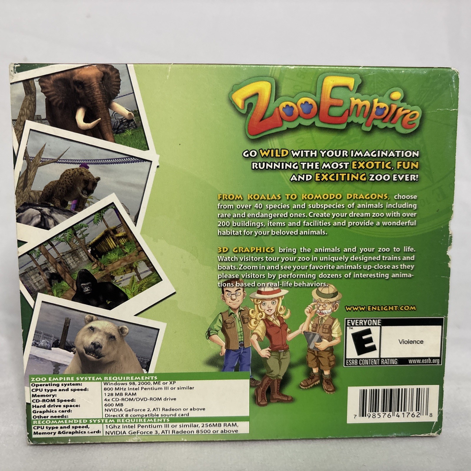 Zoo Empire – PC CD-ROM – Windows 98/2000/ME/XP