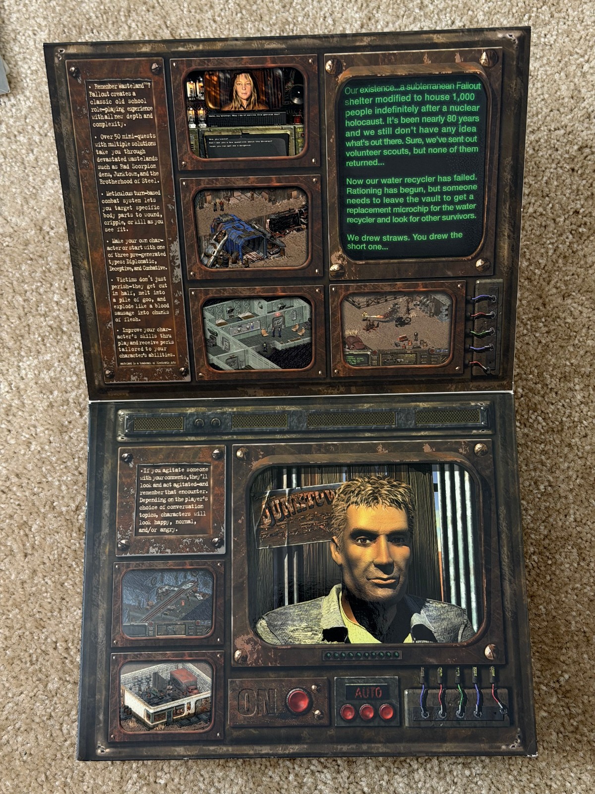 FALLOUT 1 A POST NUCLEAR ROLE PLAYING GAME INTERPLAY 1997 BIG BOX USED