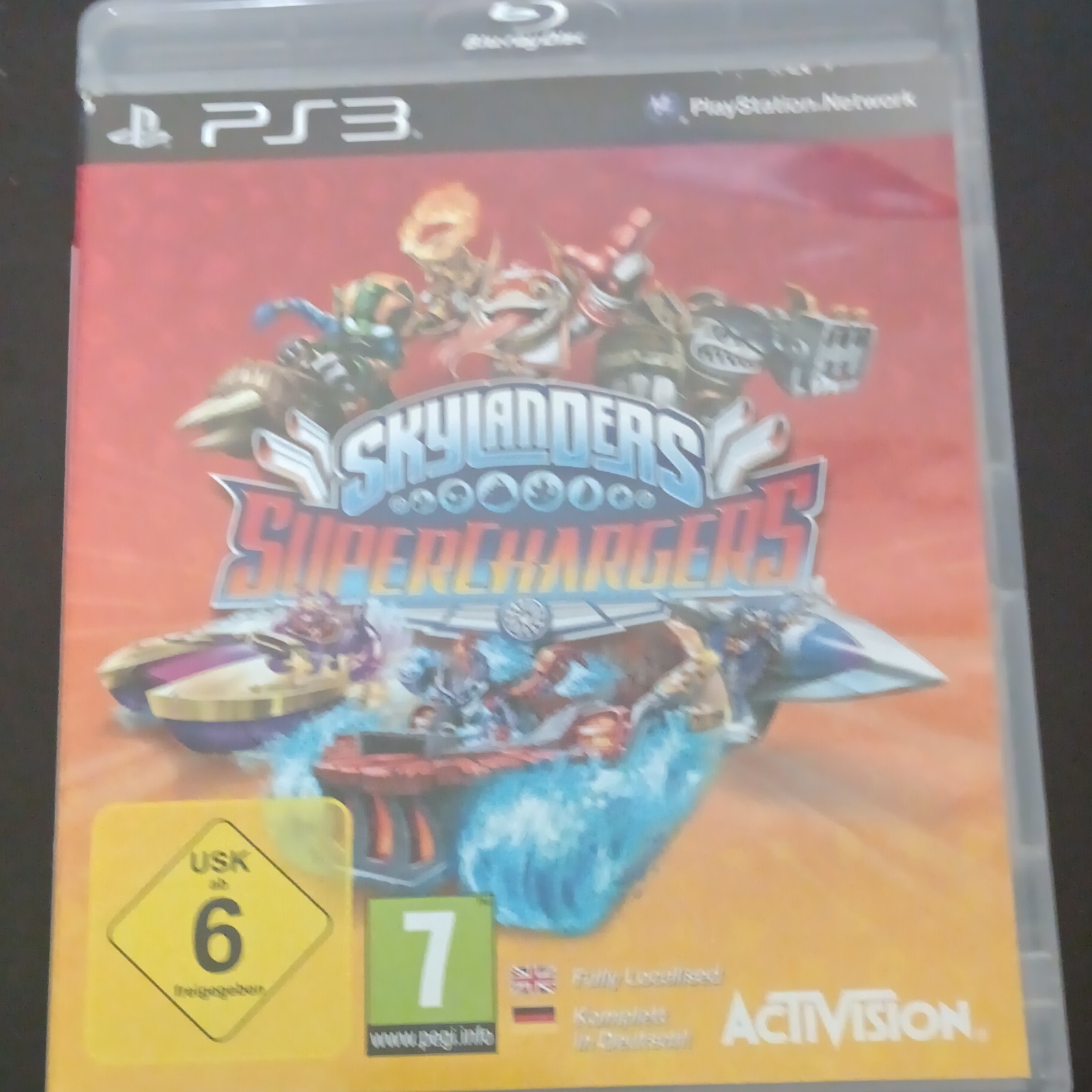 Skylanders SuperChargers PS3 PAL PEGI 7 Game Disc w/ Case, Inserts & Manual