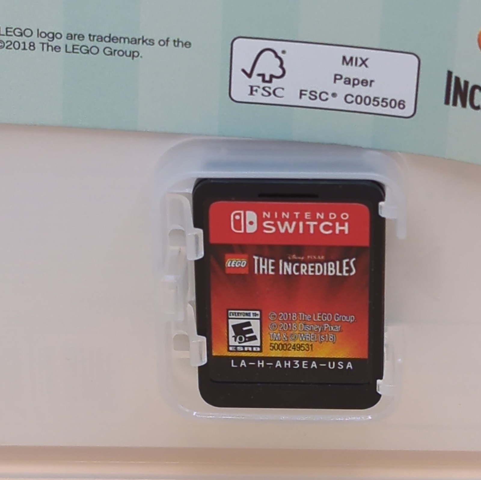 WB Games LEGO The Incredibles Nintendo Switch Co-op Multiplayer E10+ 2018 NTSC