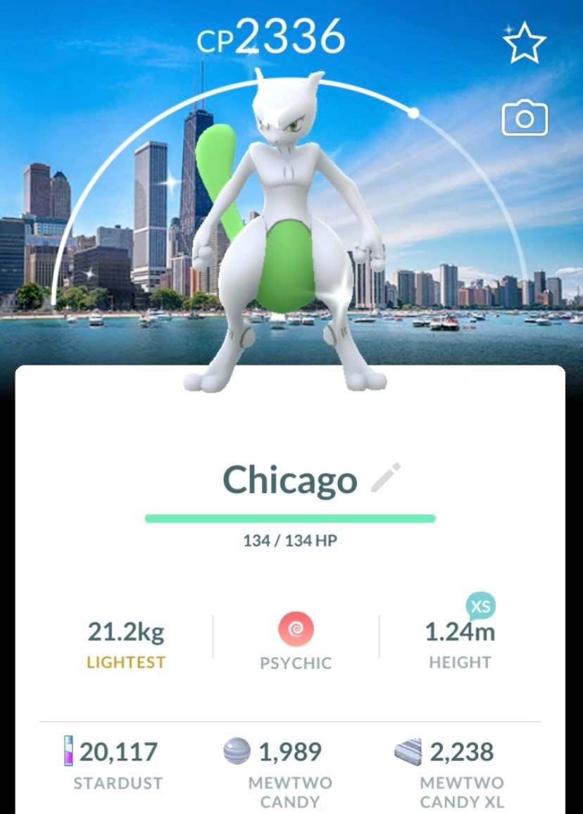 Pokemon🌟Shiny Mewtwo Chicago Background🌟Tra De🌟Go✨Read Describe✨