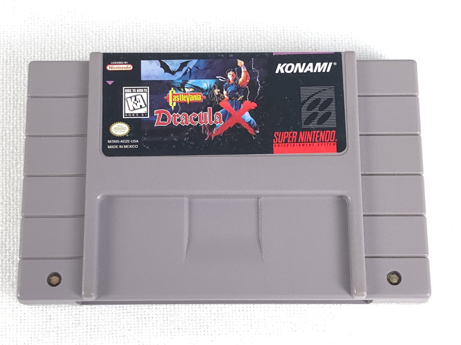 Castlevania: Dracula X Super Nintendo SNES Authentic Cartridge Only Tested Works