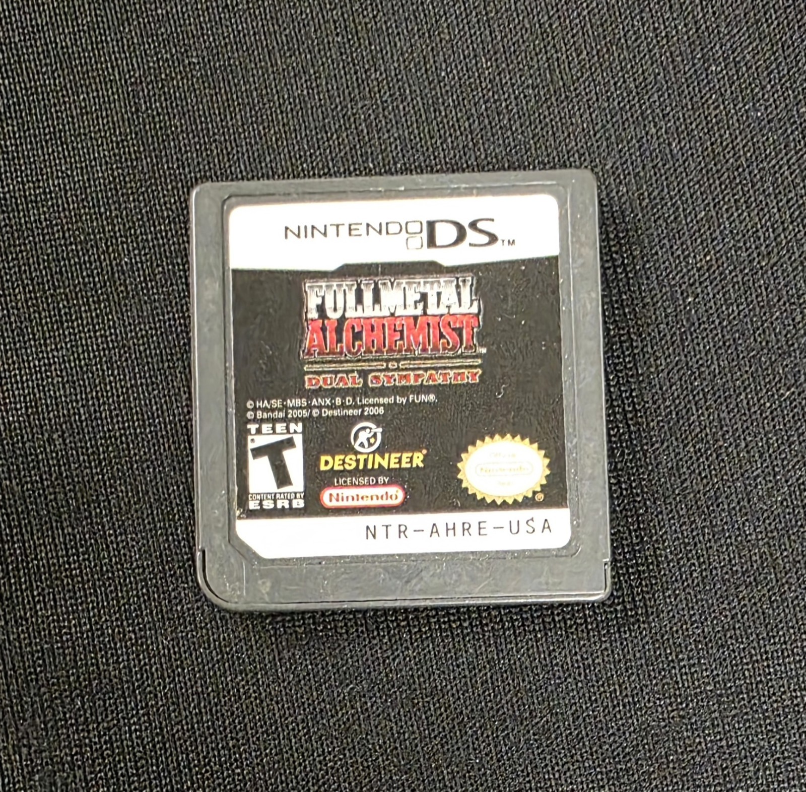Fullmetal Alchemist Dual Sympathy (Nintendo DS) Cartridge Tested