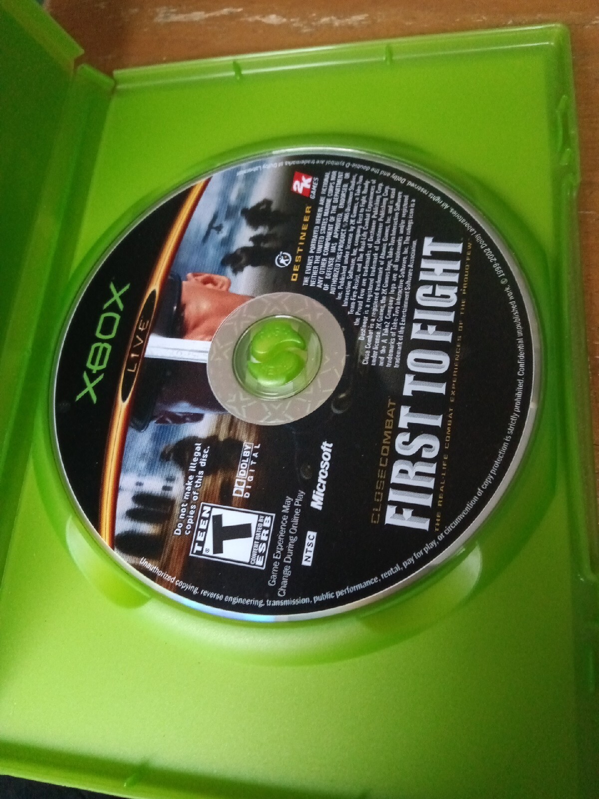 Close Combat: First to Fight (Microsoft Xbox, 2005)
