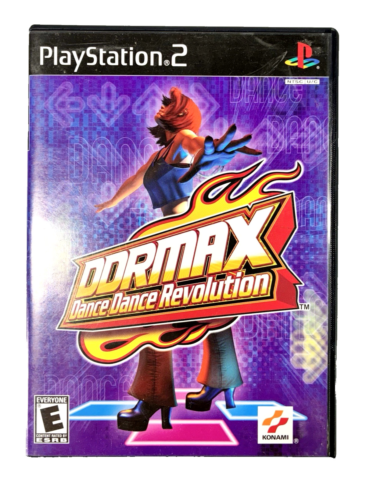 DDR Max Dance Dance Revolution 2002 Konami Sony PlayStation 2 Disc & Case Tested