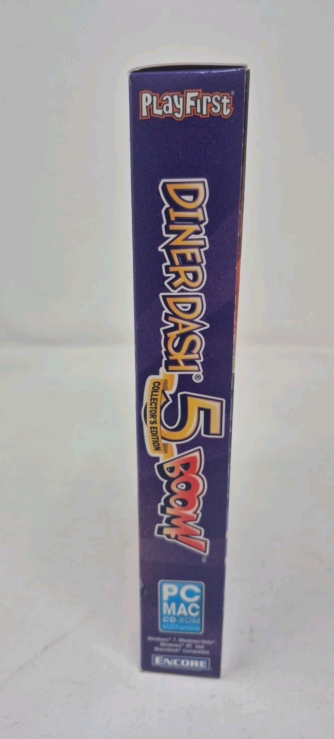 Diner Dash 5 Boom! – Collector’s Edition- Windows/Mac – New Sealed