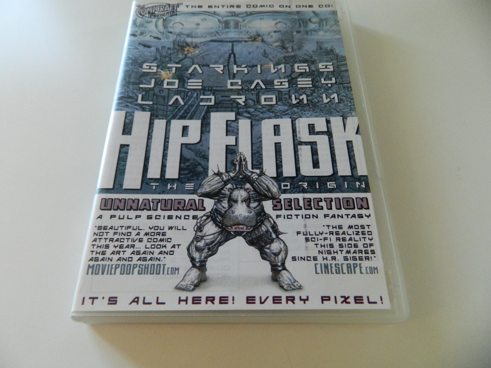 Hip Flask Unnatural Selection Pulp Science fiction CD-Rom Comicraft 2002