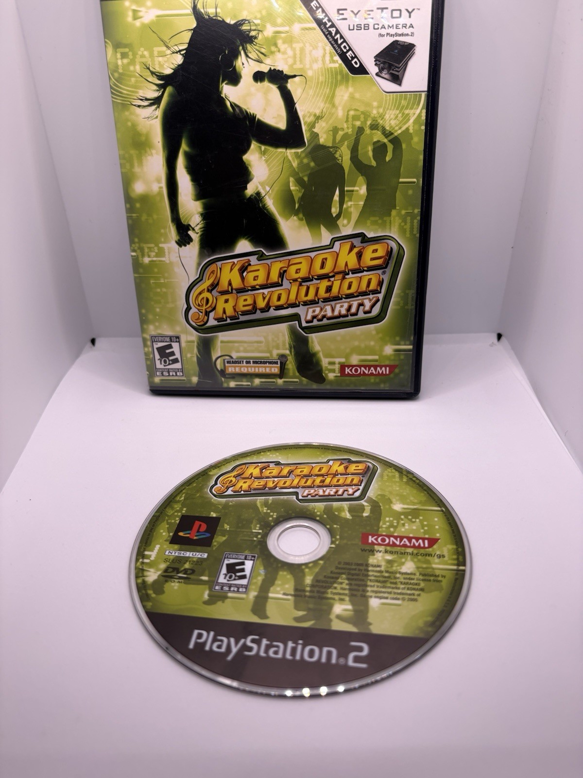 Konami Karaoke Revolution Party PS2 2005 E10+ NTSC-U/C Music Karaoke Enhanced
