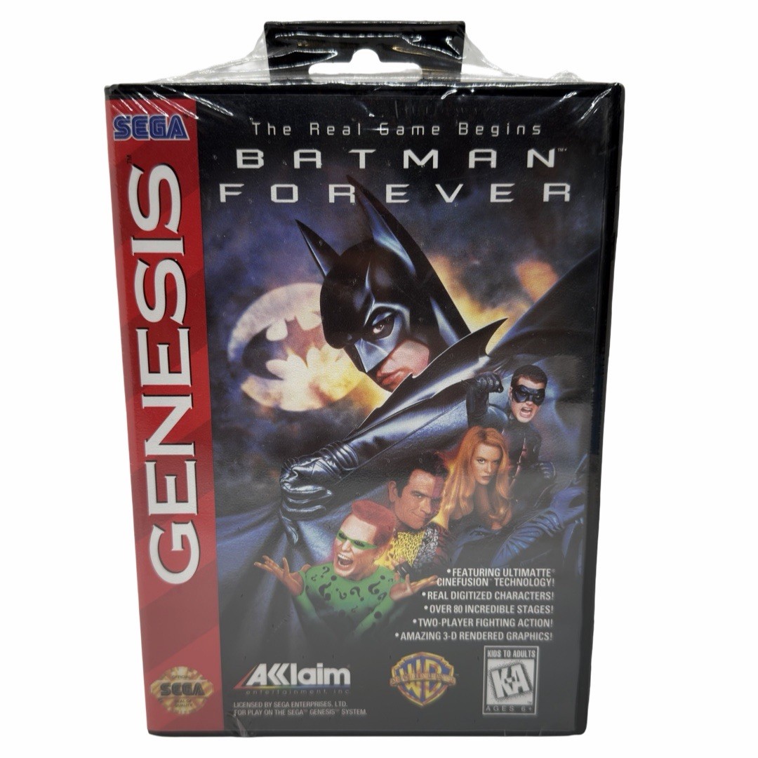 Batman Forever Sega Genesis Sealed New W/ Hangtab Authentic Acclaim