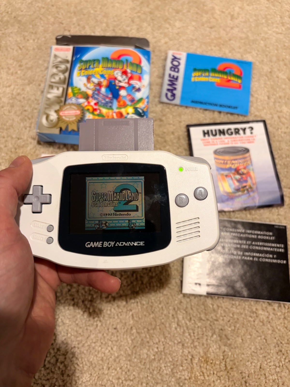 Super Mario Land 2 – Nintendo Game Boy GBA – Complete CIB – Tested