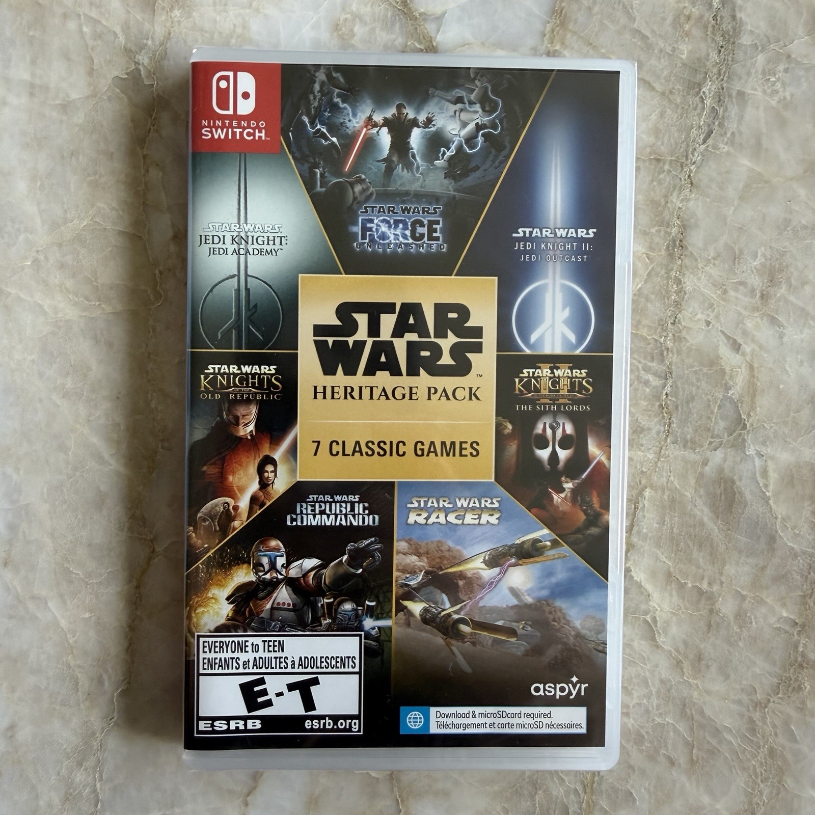 Star Wars: Heritage Pack, 7 Classic Games (Nintendo Switch, 2023) New Sealed