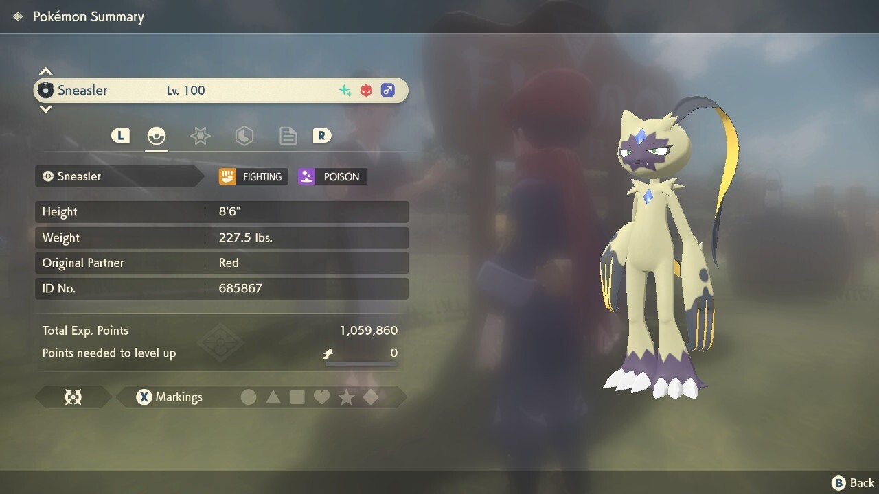🌟Shiny Alpha Sneasler | Pokemon Legends Arceus🌟 MAX Effort Level Stats