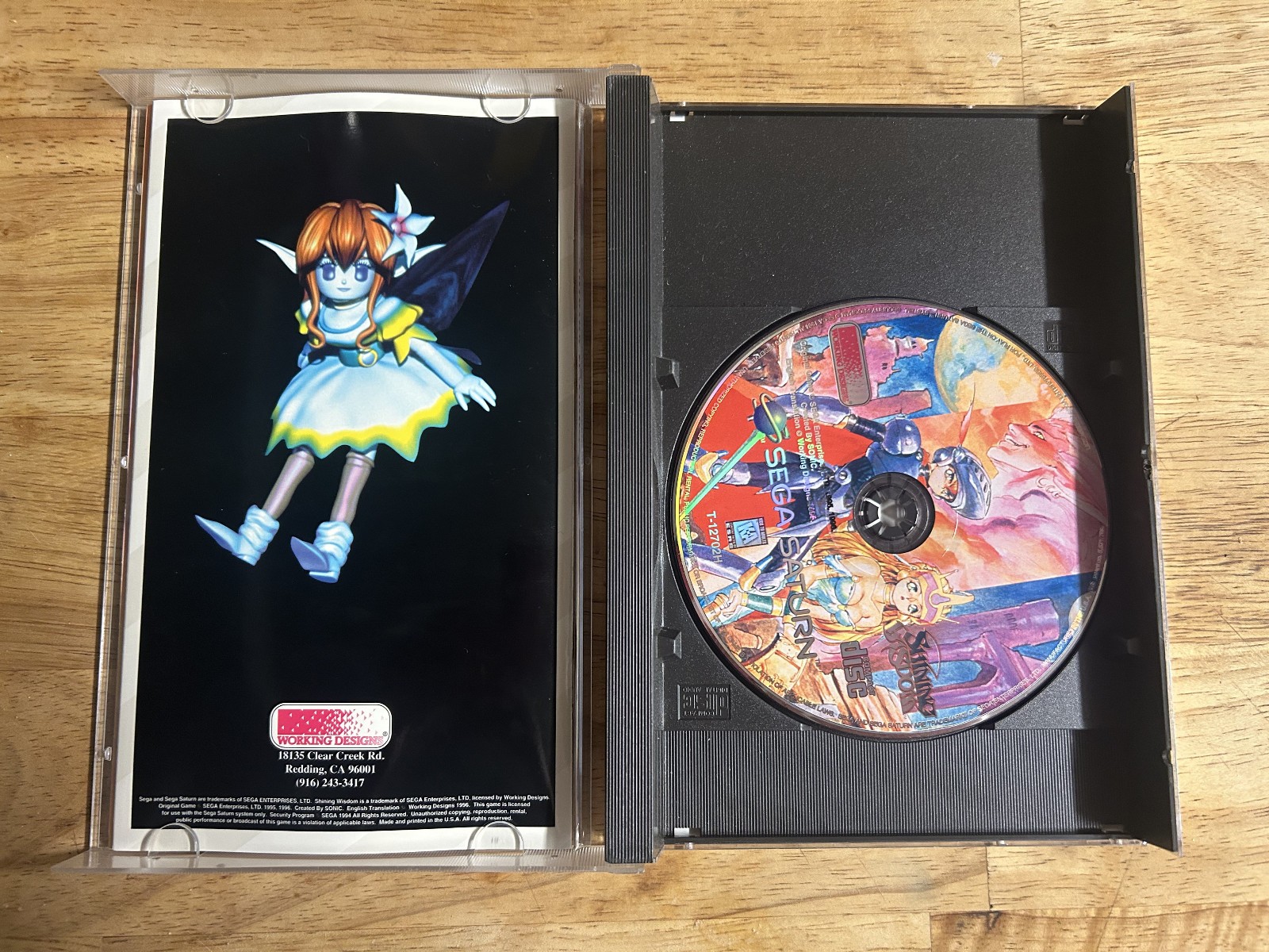 Shining Wisdom (Sega Saturn, 1996) CIB