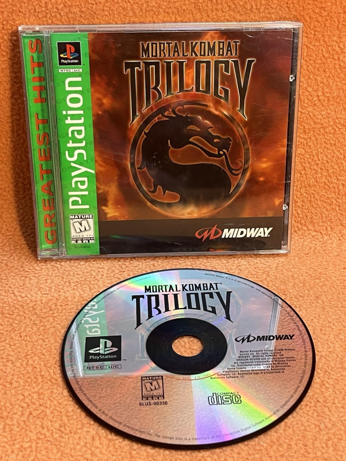 Mortal Kombat Trilogy Sony PlayStation 1 PS1 Greatest Hits Complete REG Card!