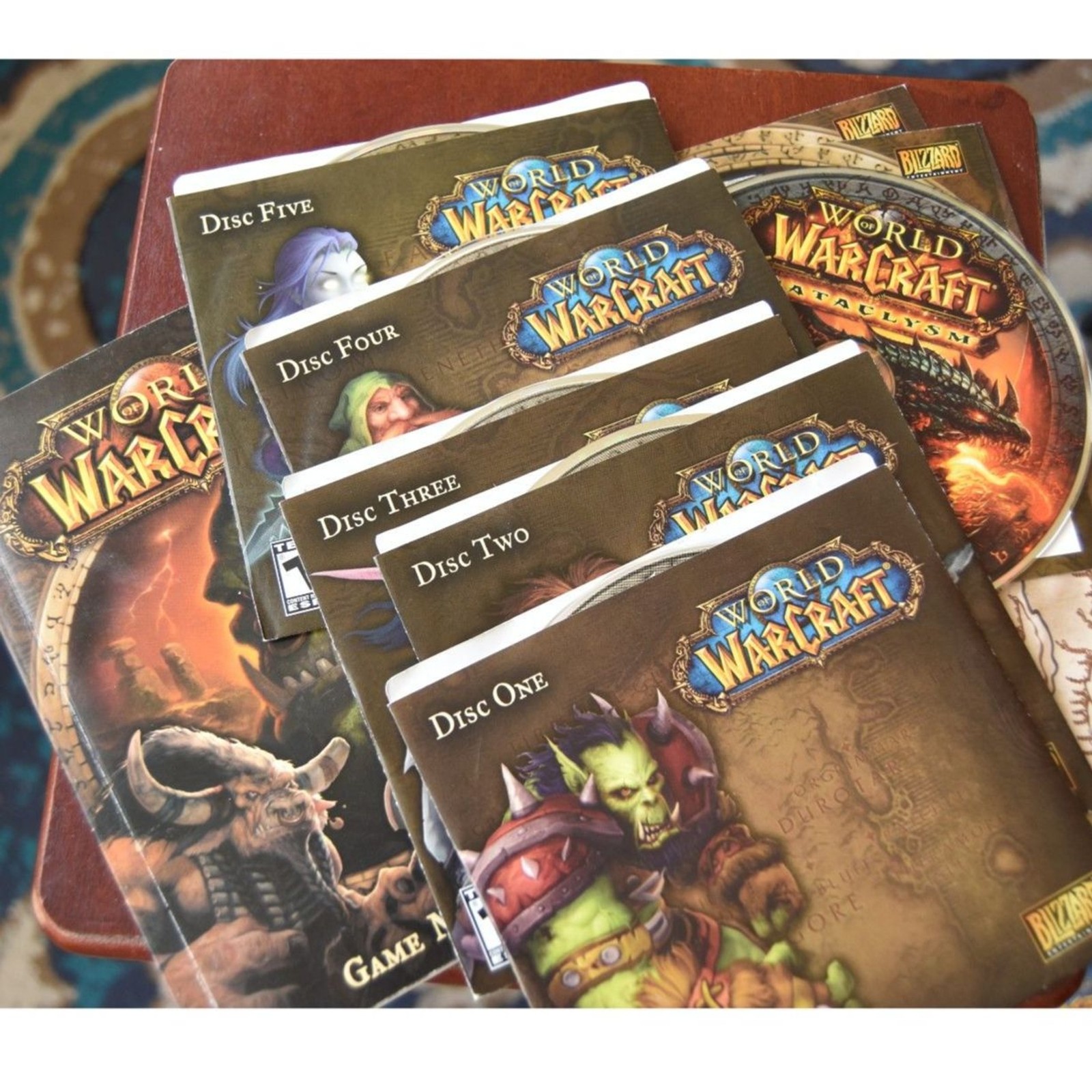 World of Warcraft PC Big Box Lot Complete Burning Crusade Wrath Lich King