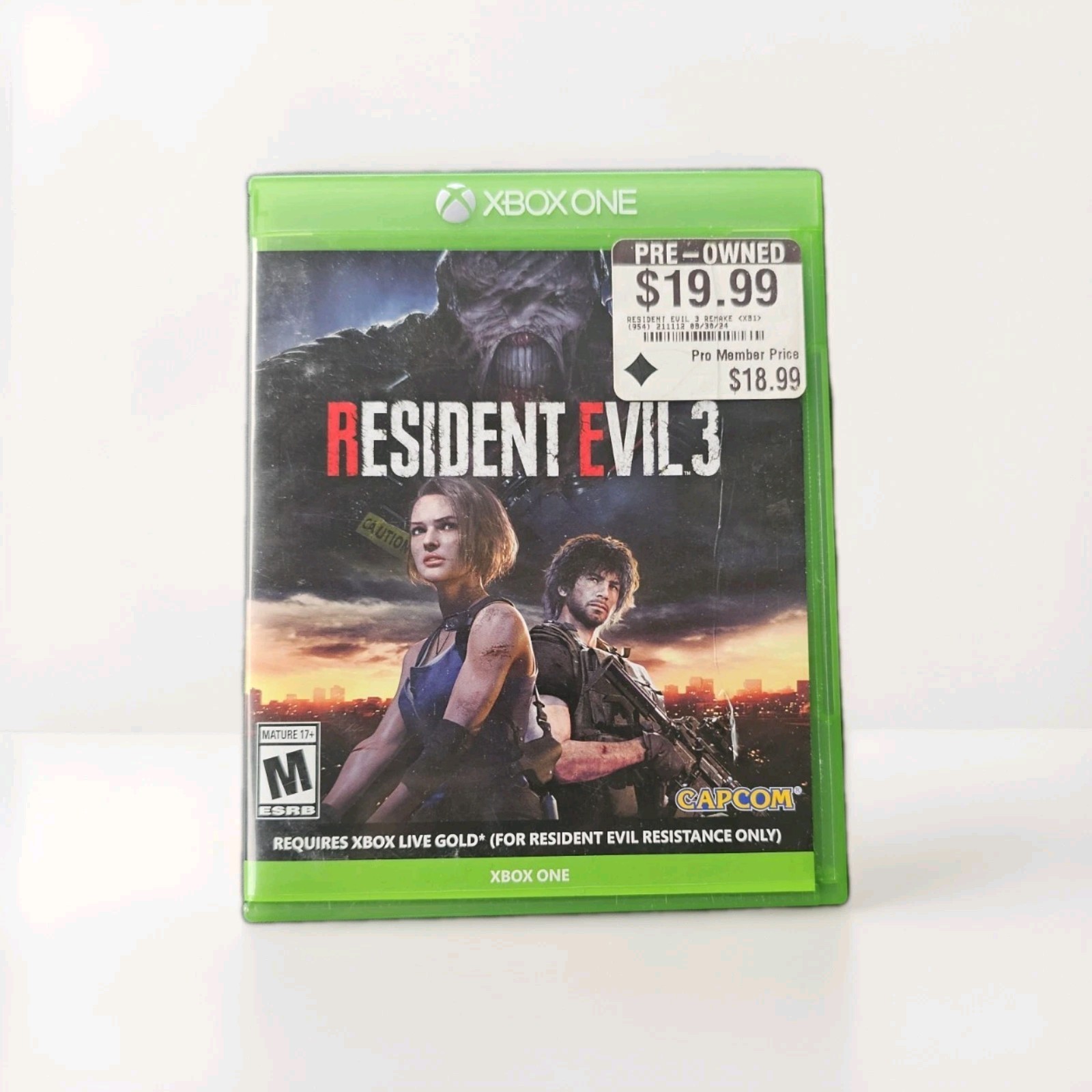 Resident Evil 3 Remake – 2020 Microsoft Xbox One Capcom Horror Rare READ