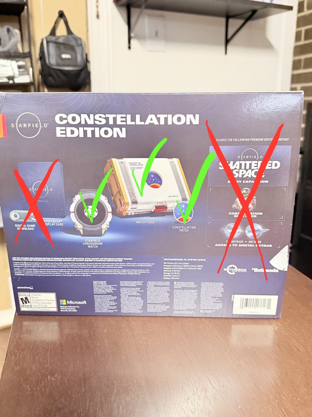 Starfield Constellation Edition (STEAM) NO GAME OR STEELBOOK