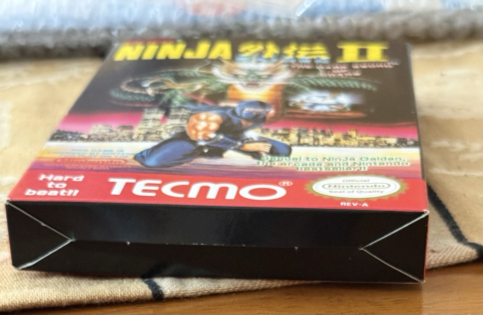 CIB Ninja Gaiden II 2 (Game, Box, Instruction Booklet) – 1st Print Error
