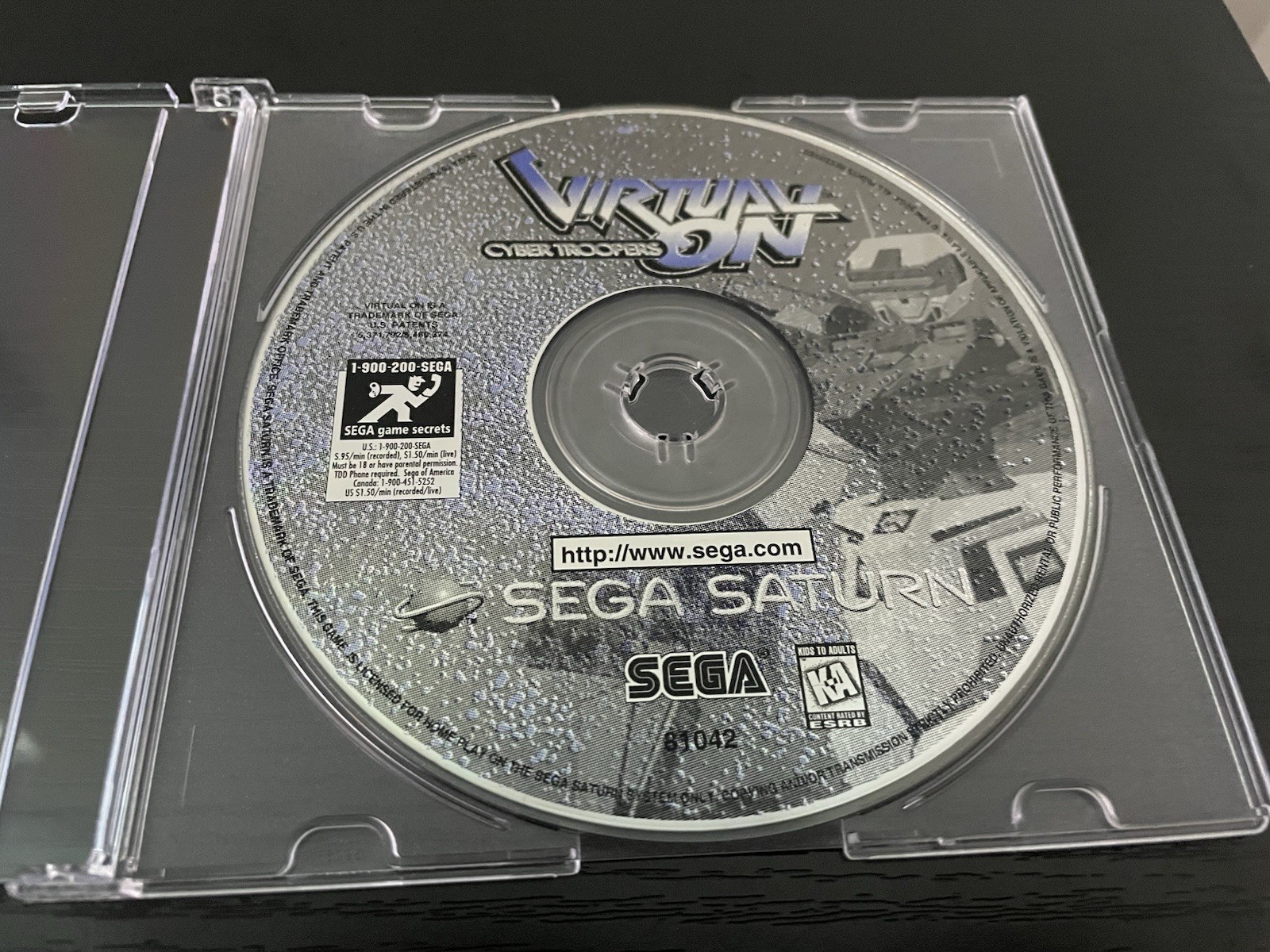 DISC ONLY Virtual On: Cyber Troopers (Sega Saturn, 1996)