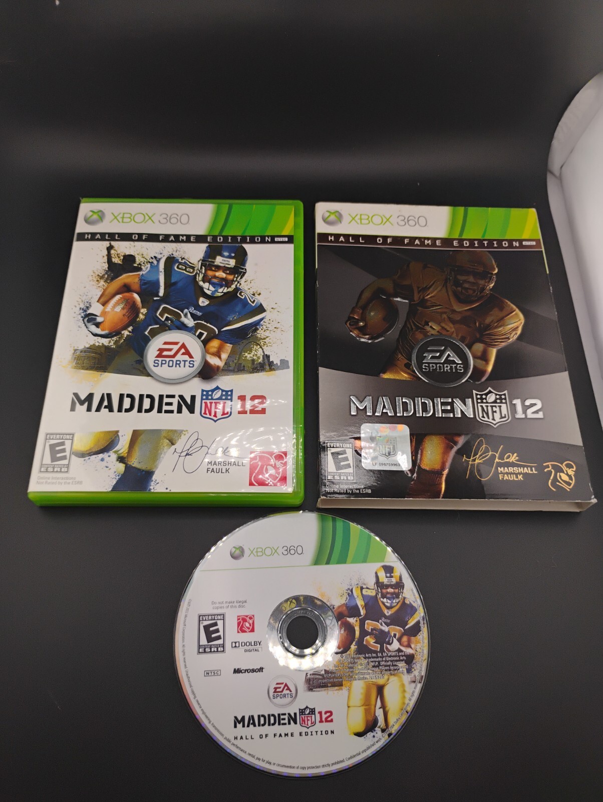 Madden NFL 12 Hall of Fame Edition With Slipcover XBOX 360 Complete Great Shape