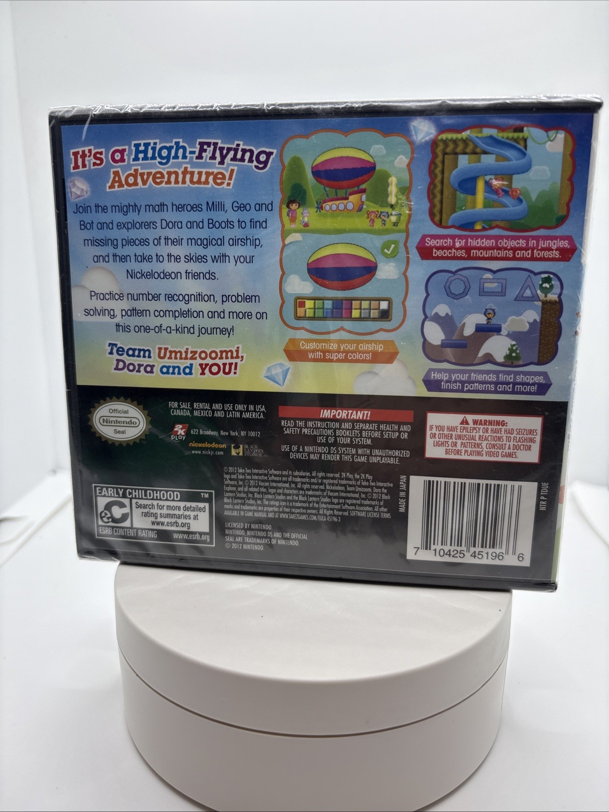 Nintendo DS Team Umizoomi & Dora’s Fantastic Flight Brand New Sealed Video Game