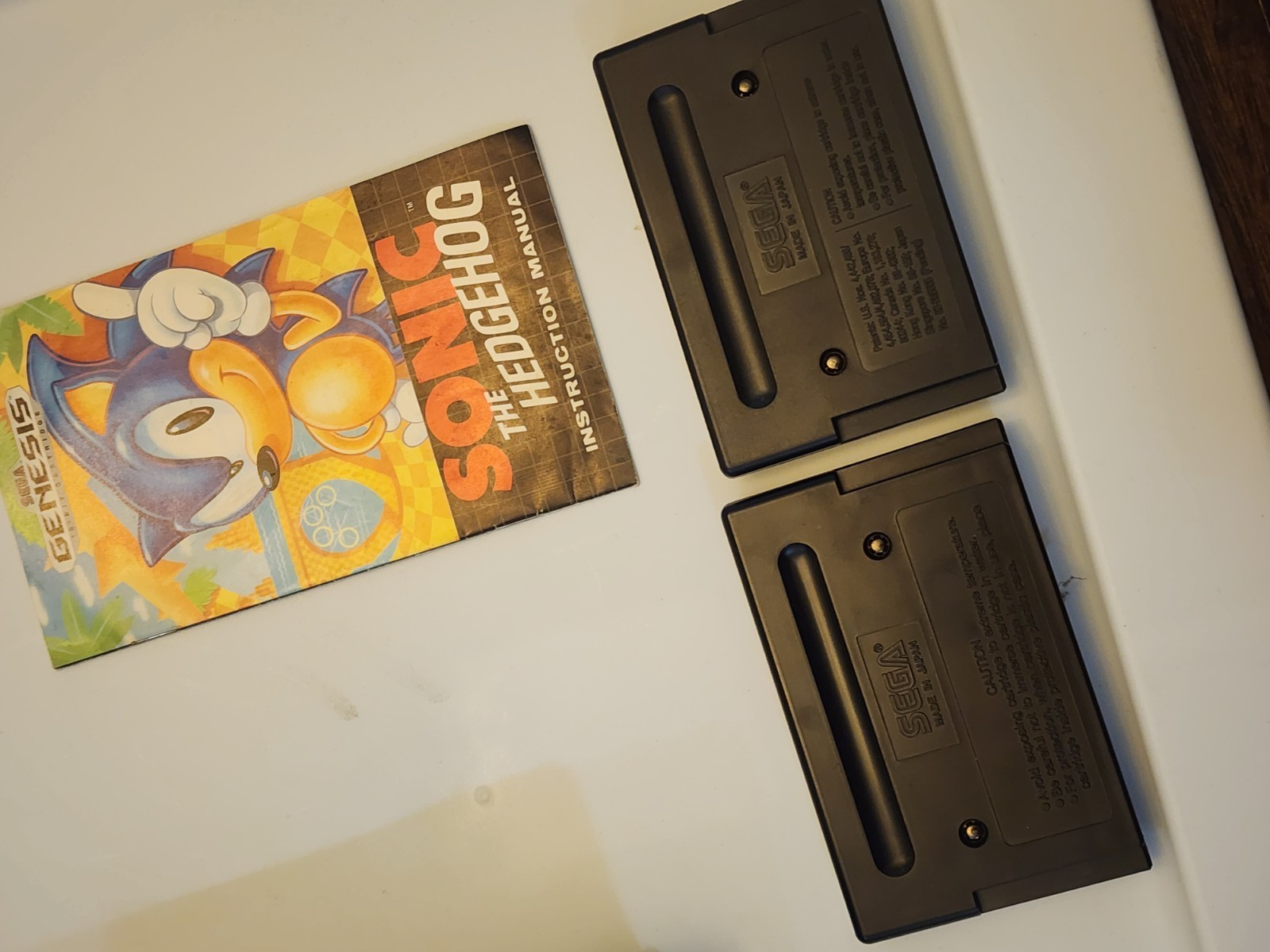 Sonic The Hedgehog 1 & 2 Not For Resale Sega Genesis One Is CIB – Tested Working