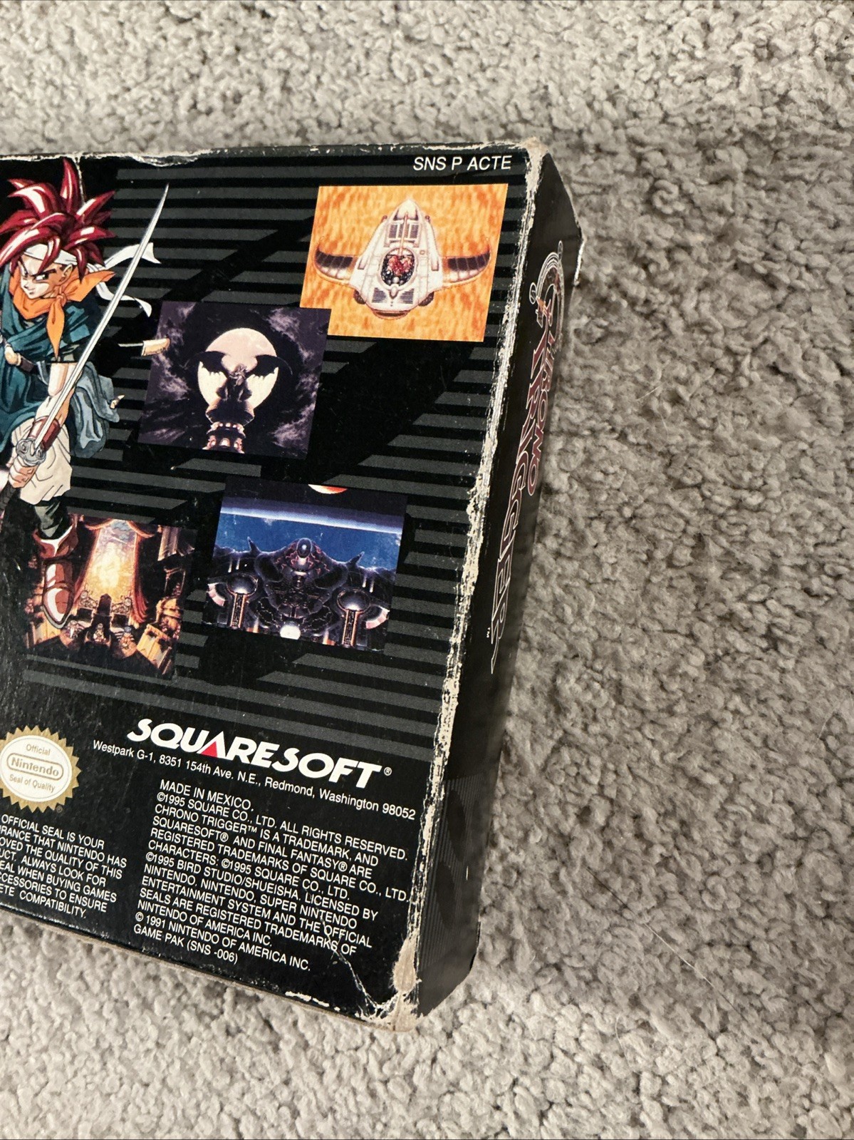 Chrono Trigger SNES Super Nintendo Authentic Video Game CIB – No Orange Poster