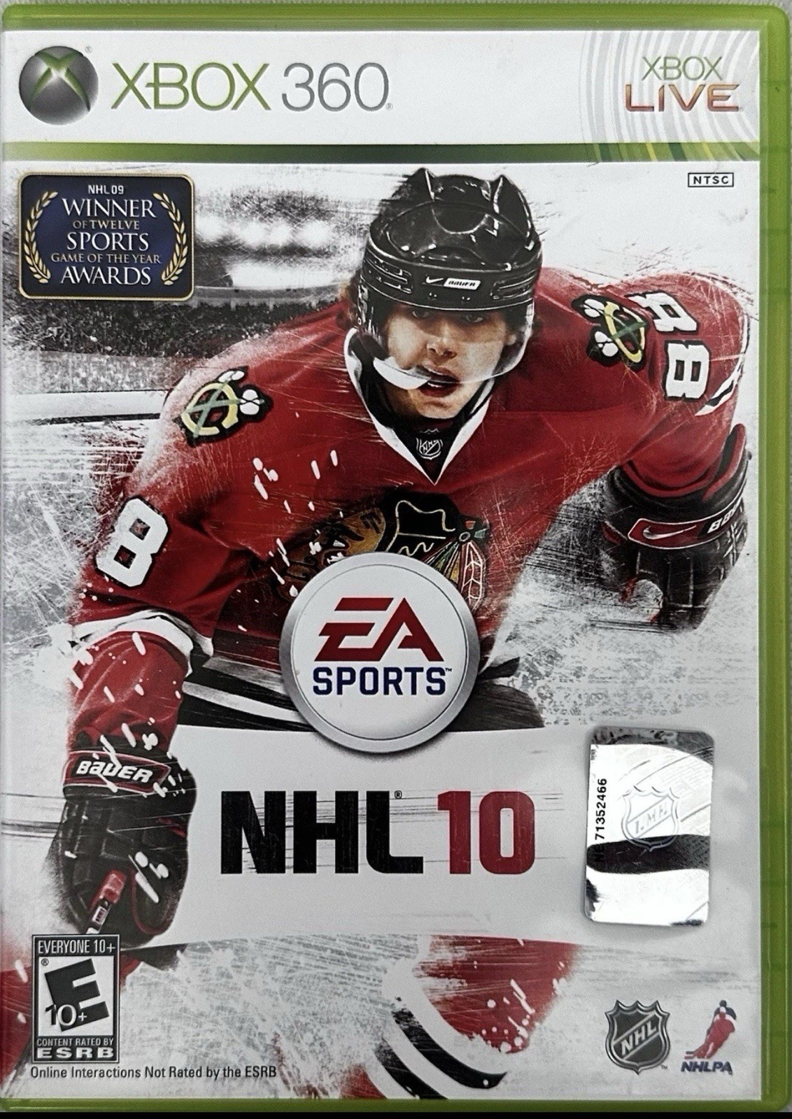 EA SPORTS NHL 10 Sports Hockey Series Multiplayer E10+ Xbox 360 2009
