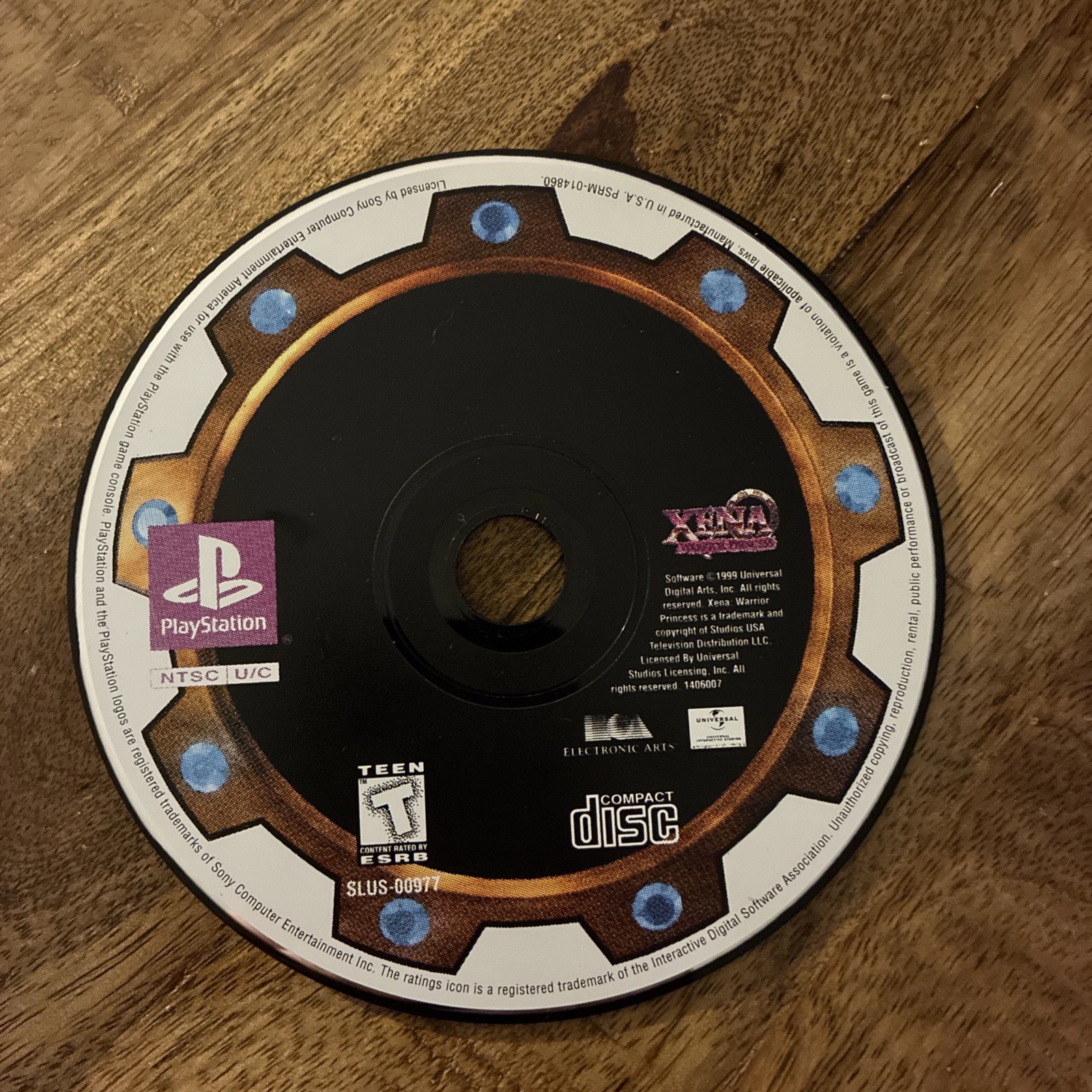 Xena: Warrior Princess (PS1, 1999) Tested and Working DISC ONLY