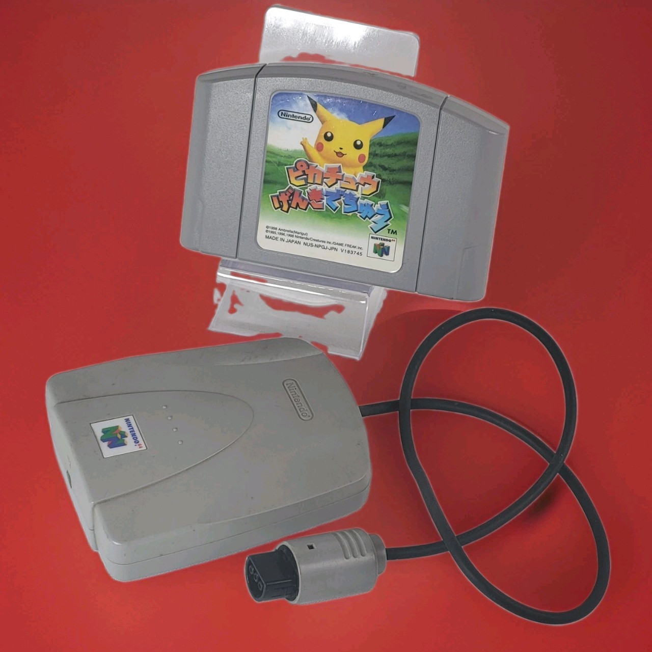 N64 Pikachu Genki Dechu (Hey You Pikachu) & VRS / VRU Nintendo 64 Japan import