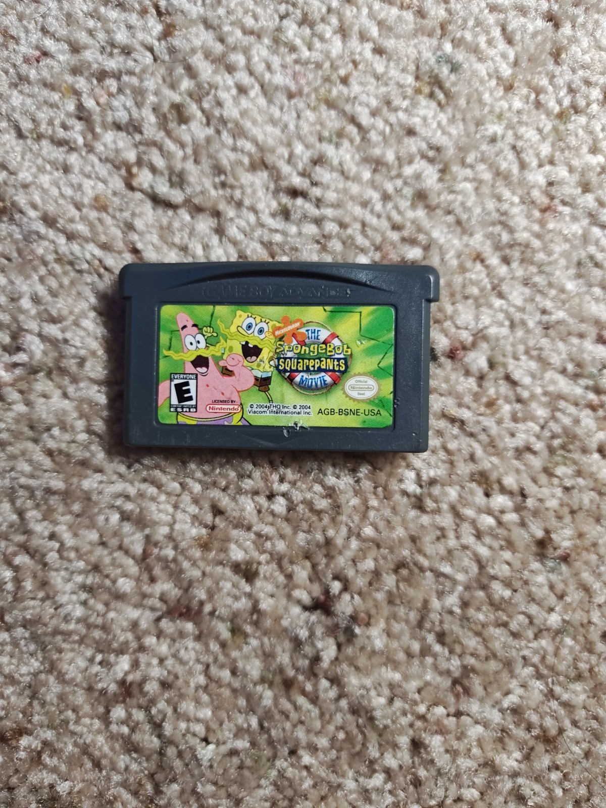 SpongeBob SquarePants Movie (Nintendo Game Boy Advance, 2004) GBA