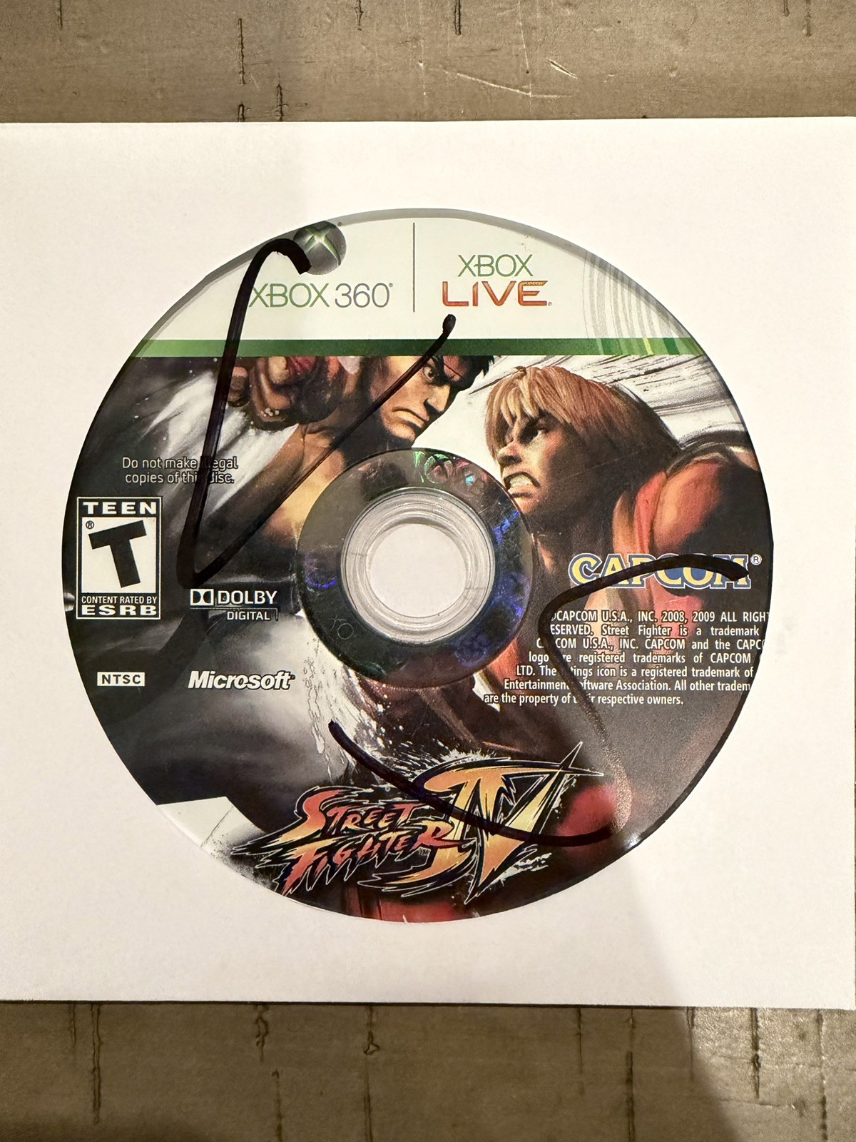 Street Fighter IV; Loose (Microsoft Xbox 360, 2009)