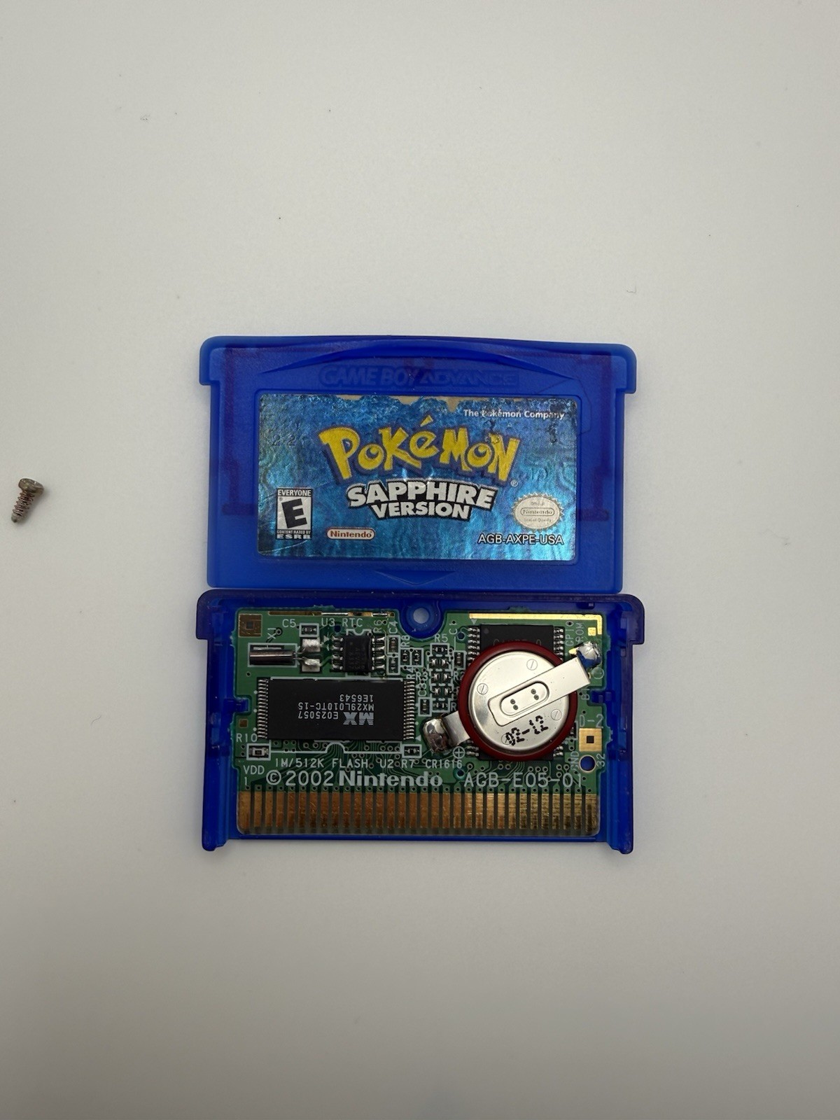 AUTHENTIC Pokémon Sapphire Version – Tested & Working! Dry Battery, Clean Board!