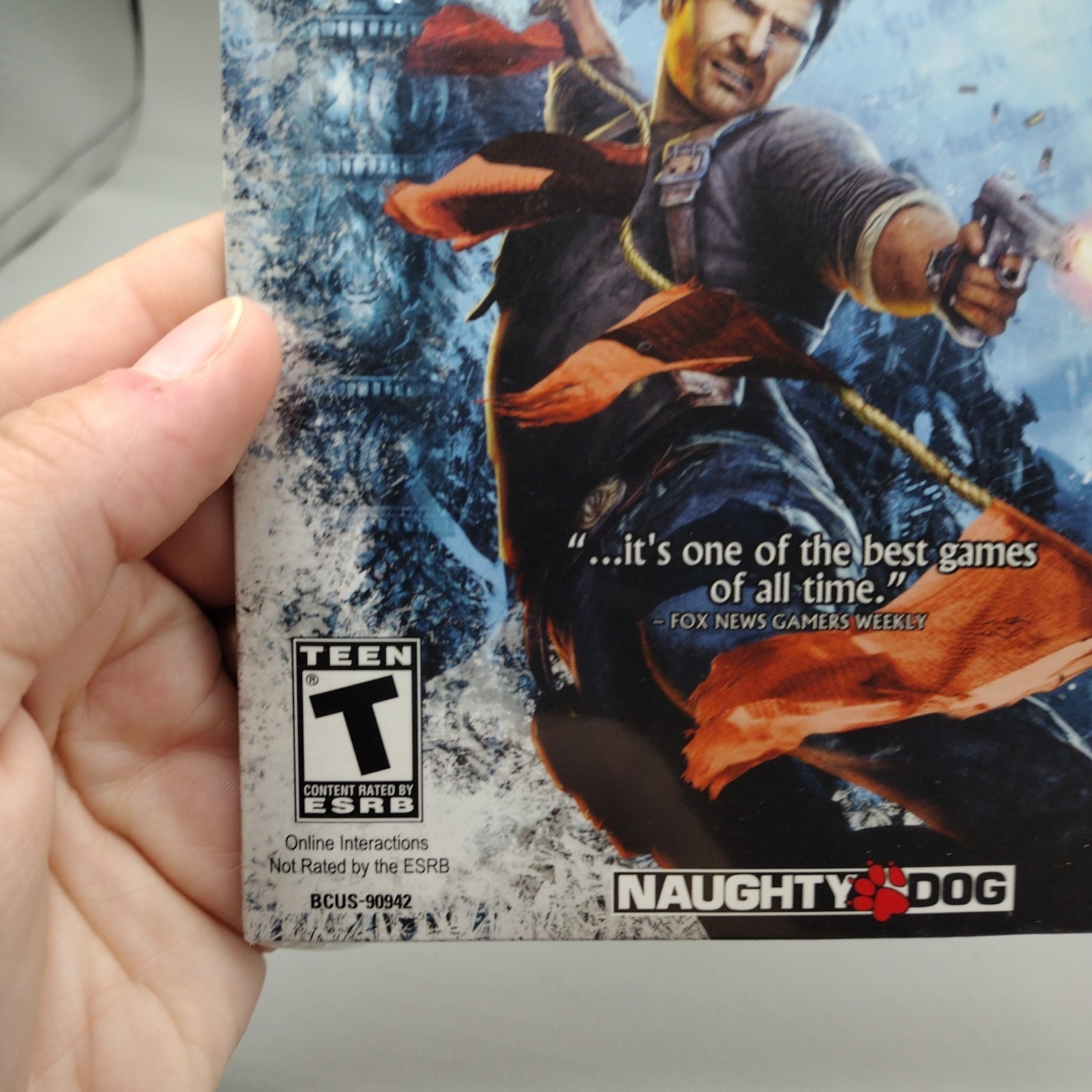 Uncharted 2 Among Thieves Game of the Year Sony PlayStation 3, 2010 Cardboard