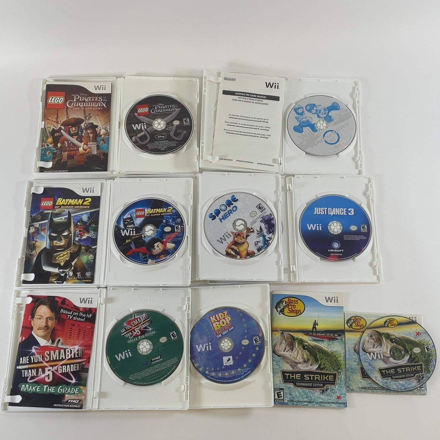 Lot of 8 Nintendo Wii Games